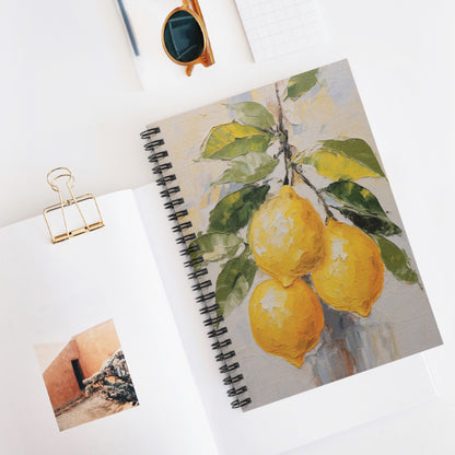 Lemon Art Print Notebook (4) - Composition Notebook, Spiral Notebook, Journal for Writing and Note-Taking