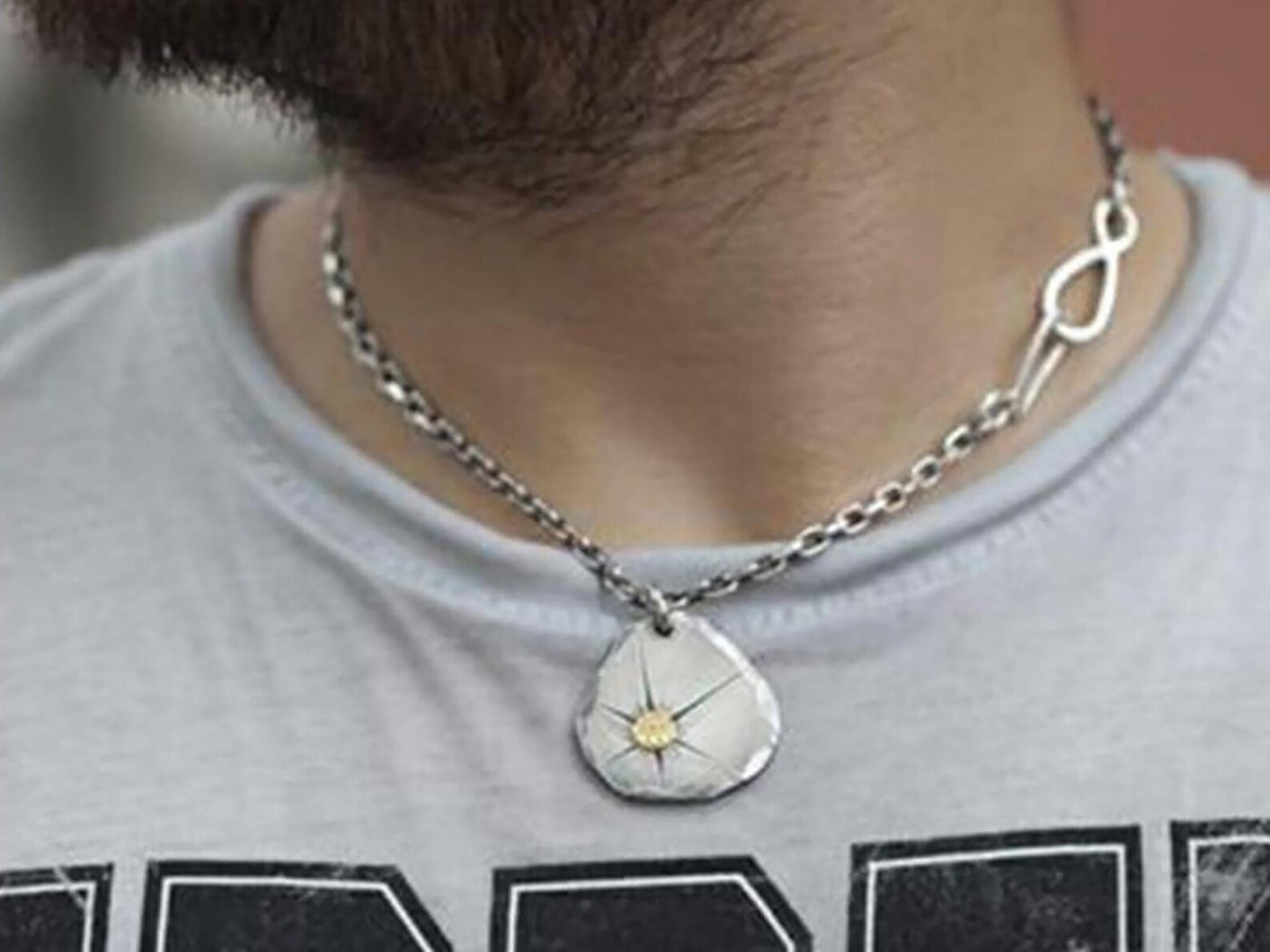 4.5mm 4mm Cornered Chain Fish Hook Clasp Sterling Silver Necklace