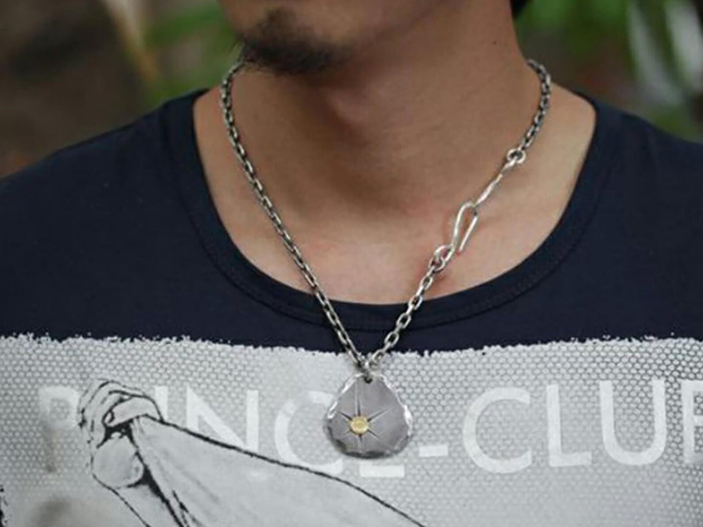 4.5mm 4mm Cornered Chain Fish Hook Clasp Sterling Silver Necklace