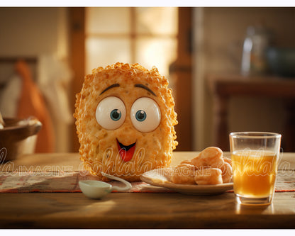 Breakfast Characters Pixar Style 4K JPG X10