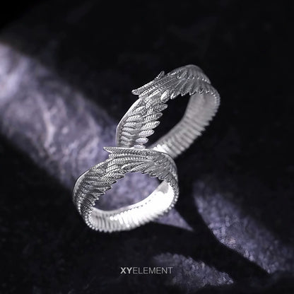 Guardian Angel Wings Ring, 999 Silver Jewelry