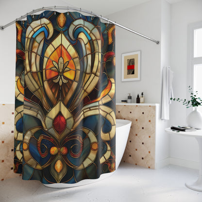 Art Deco Stained Glass Style Bathroom Decor Home Decor