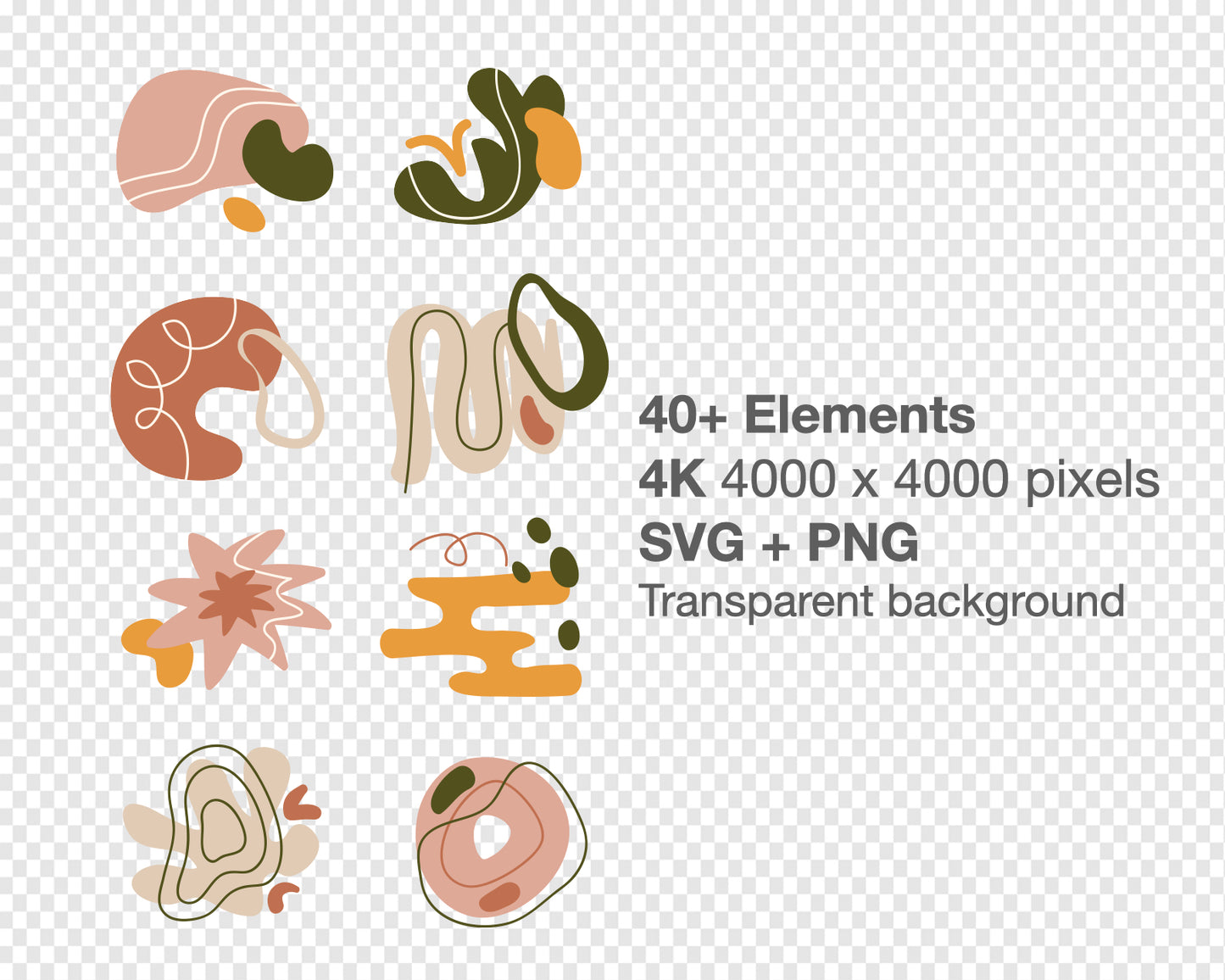 Boho Elements (5) SVG PNG Clipart