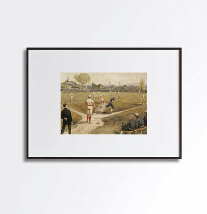 Baseball Sports Vintage Art Print