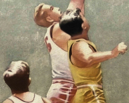 Basketball Vintage Art Print Sports Poster