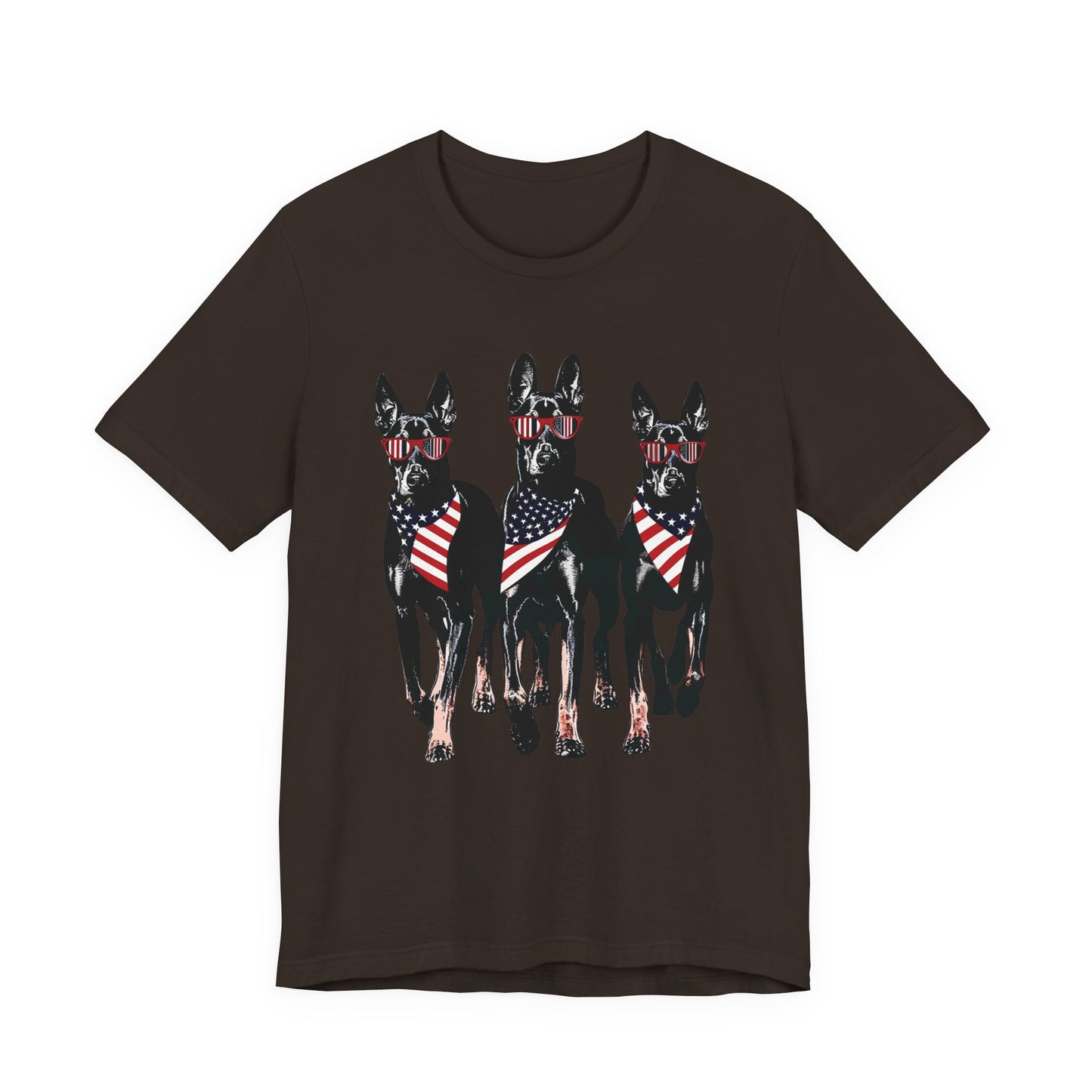 Patriotic Doberman Crew Graphic Tee