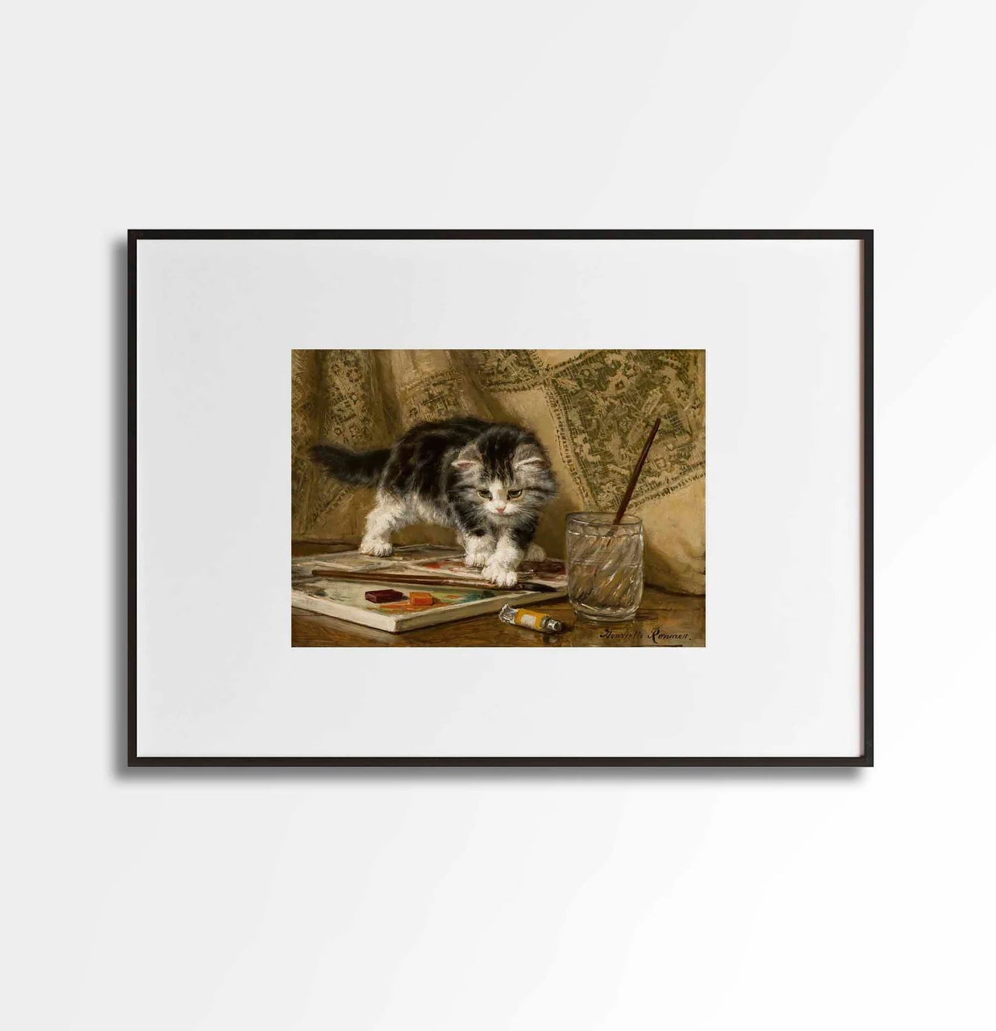 Cat Museum Exhibition Poster Art Print, Cat Lover Gifts