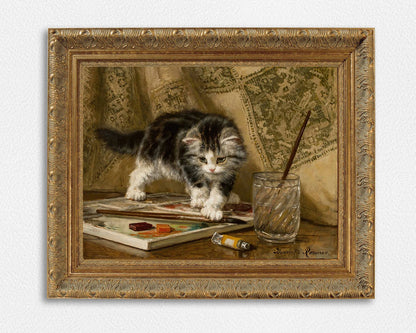 Cat Museum Exhibition Poster Art Print, Cat Lover Gifts