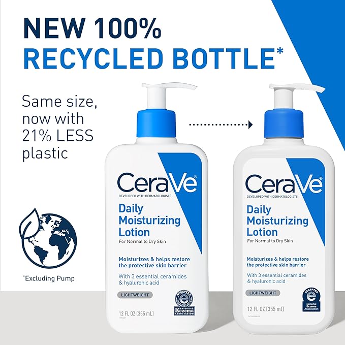 CeraVe Daily 長效清爽保濕乳 玻尿酸護膚乳液 (美國原廠) 355ml