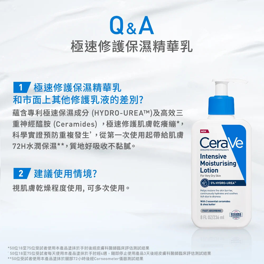 CeraVe Intensive 極速修護保濕精華乳 (美國原廠) 237ml