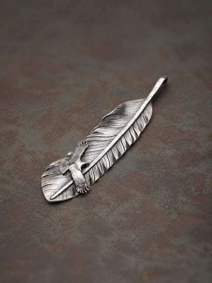 Red-tailed Hawk Feather Eagle Pendant