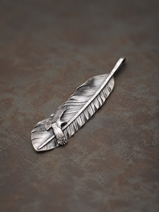 Red-tailed Hawk Feather Eagle Pendant