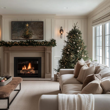 Christmas Tree Holiday Impressionism Painting Frame Tv Art, Wallpaper