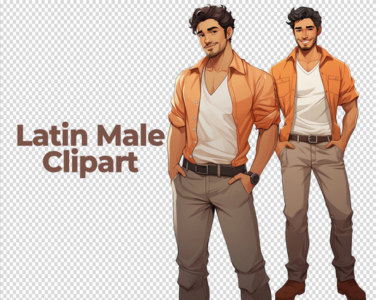Latin Male Clipart