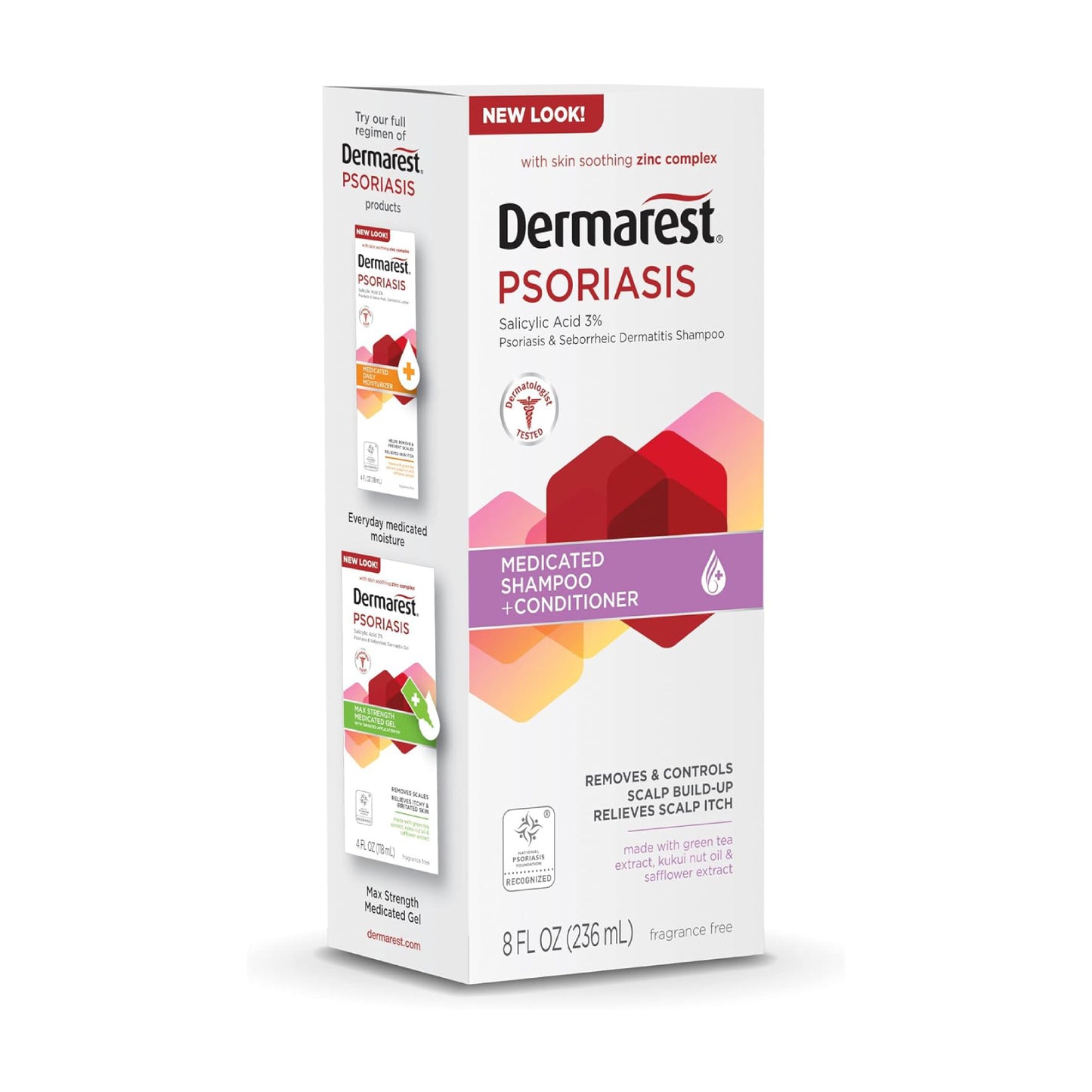 美國 Dermarest 頭皮乾癬 皮脂平衡 3%水楊酸 二合一洗髮潤髮乳 (補貨中)