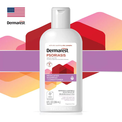 美國 Dermarest 頭皮乾癬 皮脂平衡 3%水楊酸 二合一洗髮潤髮乳 (補貨中)