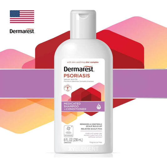 美國 Dermarest 頭皮乾癬 皮脂平衡 3%水楊酸 二合一洗髮潤髮乳 (補貨中)