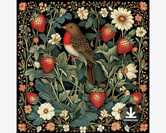 Bird in Strawberry Field