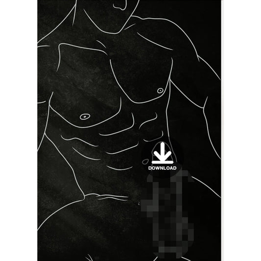 Hung Master | Gay Art, Gay Gift, Bedroom Decor | Digital Download