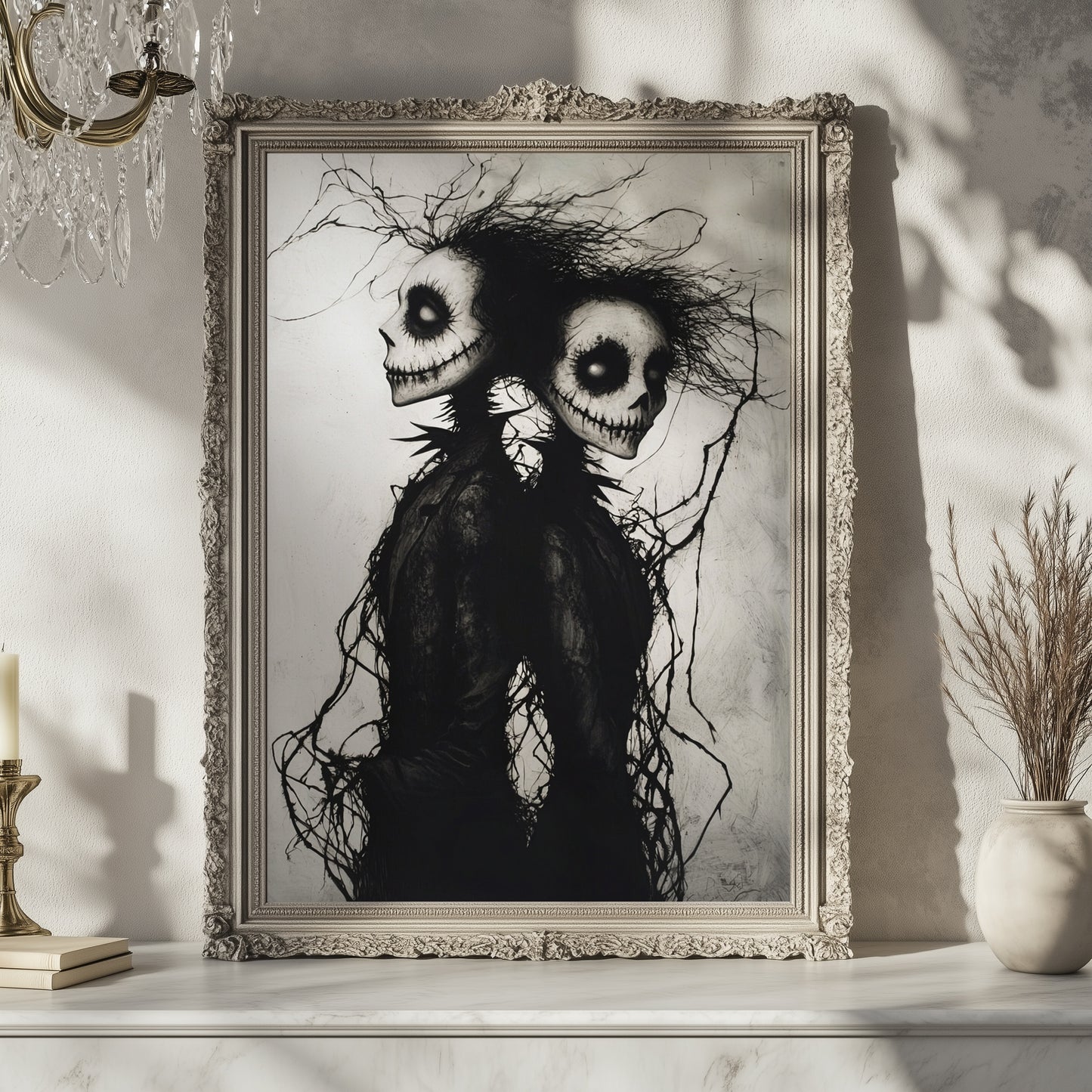 Eternal Bond: Corpse Lovers – Gothic Halloween Decor Poster