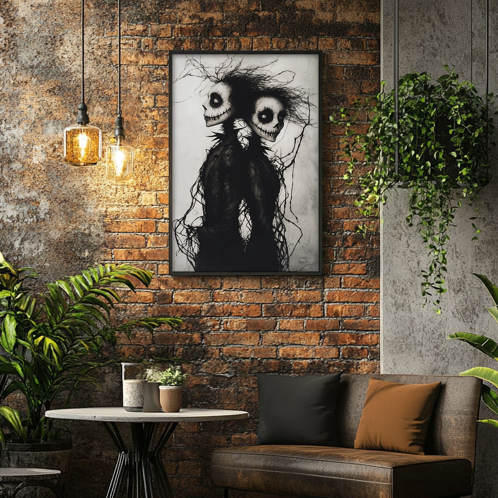 Eternal Bond: Corpse Lovers – Gothic Halloween Decor Poster – XY ELEMENT