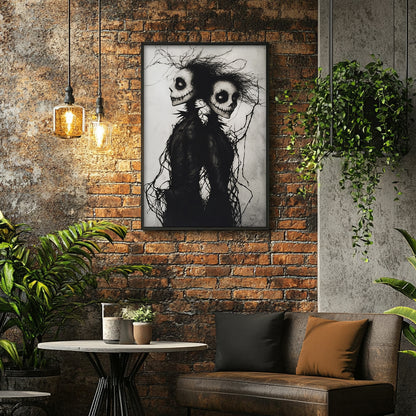 Eternal Bond: Corpse Lovers – Gothic Halloween Decor Poster