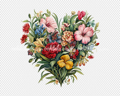 Floral Heart for Love, Valentine's Day