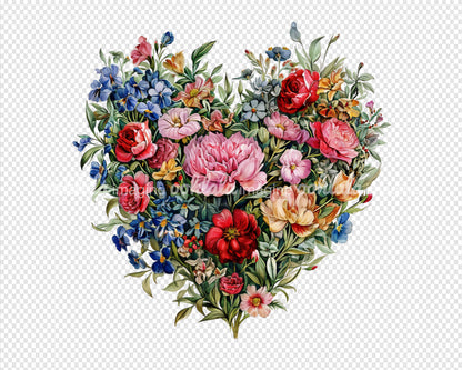 Floral Heart for Love, Valentine's Day