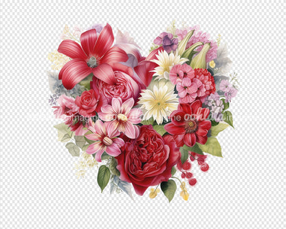 Flowers Heart Made for Love, Valentine's Day