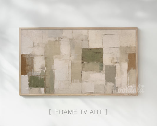 Minimalist Modern Abstract Painting Frame TV Art, Wallpaper