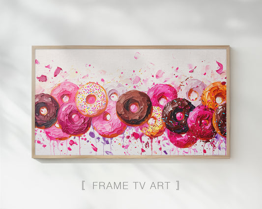 Dessert Doughnuts Frame TV Art