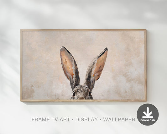 Bunny Ears Painting, Frame TV Art Wallpaper