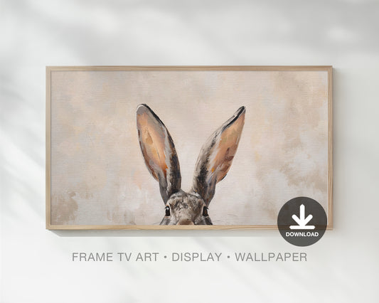 Bunny Ears Painting, Frame TV Art Wallpaper