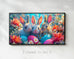 Easter Bunnies Flowers Frame TV Art Wallpaper – XY ELEMENT
