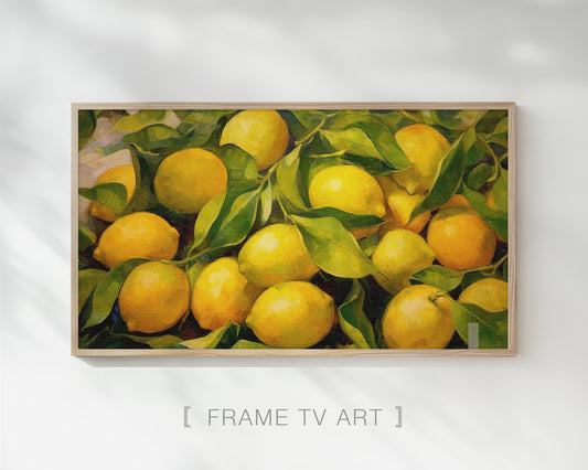Lemons Painting Frame TV Art, Wallpaper