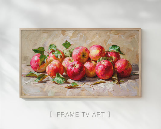 Apple Painting Frame TV Art, Wallpaper