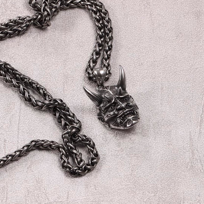 Japanese Hannya はんにゃ Stainless Steel Necklace