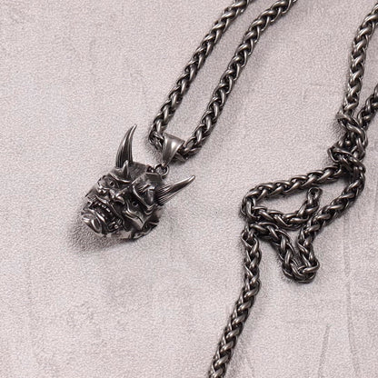 Japanese Hannya はんにゃ Stainless Steel Necklace