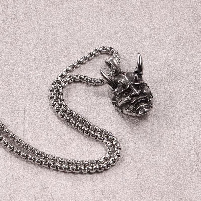 Japanese Hannya はんにゃ Stainless Steel Necklace