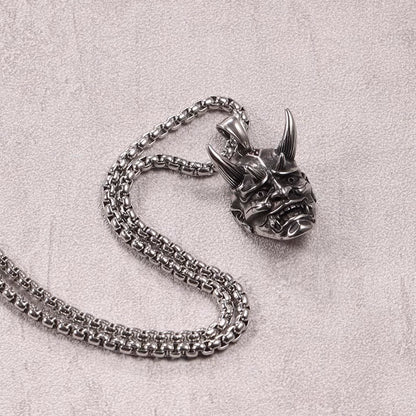 Japanese Hannya はんにゃ Stainless Steel Necklace