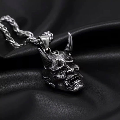 Japanese Hannya はんにゃ Stainless Steel Necklace