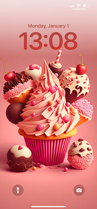 Sweet Pink Cupcakes Wallpaper