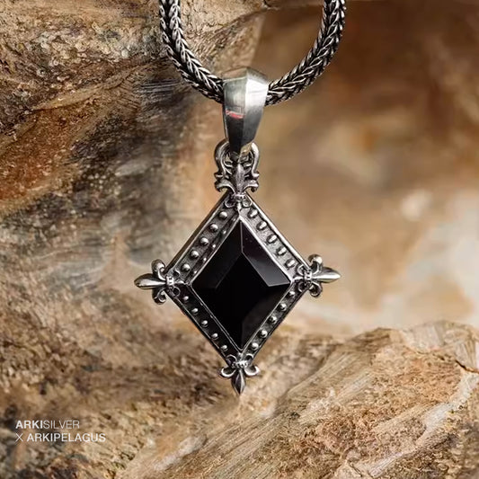 Medieval Rhombus Pendant Necklace