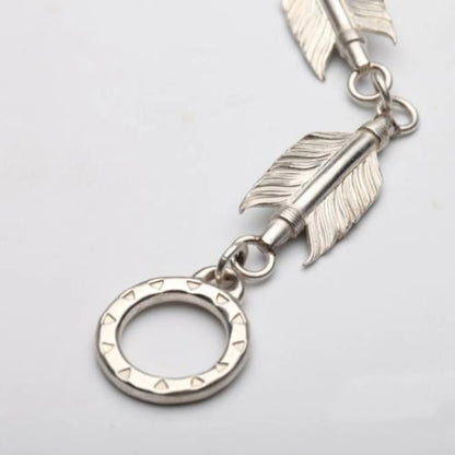 Arrow Feather Chain Bracelet