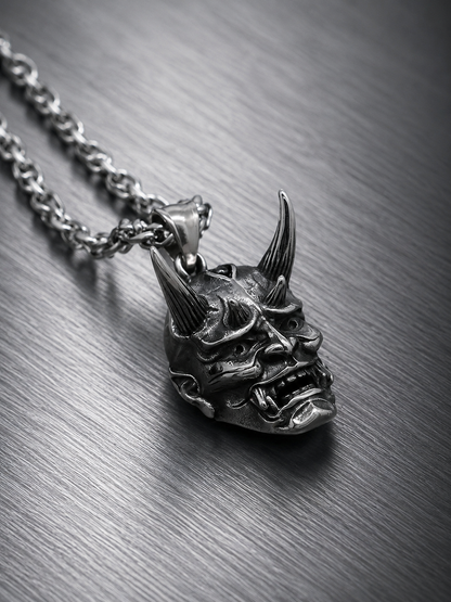 Japanese Hannya はんにゃ Stainless Steel Necklace