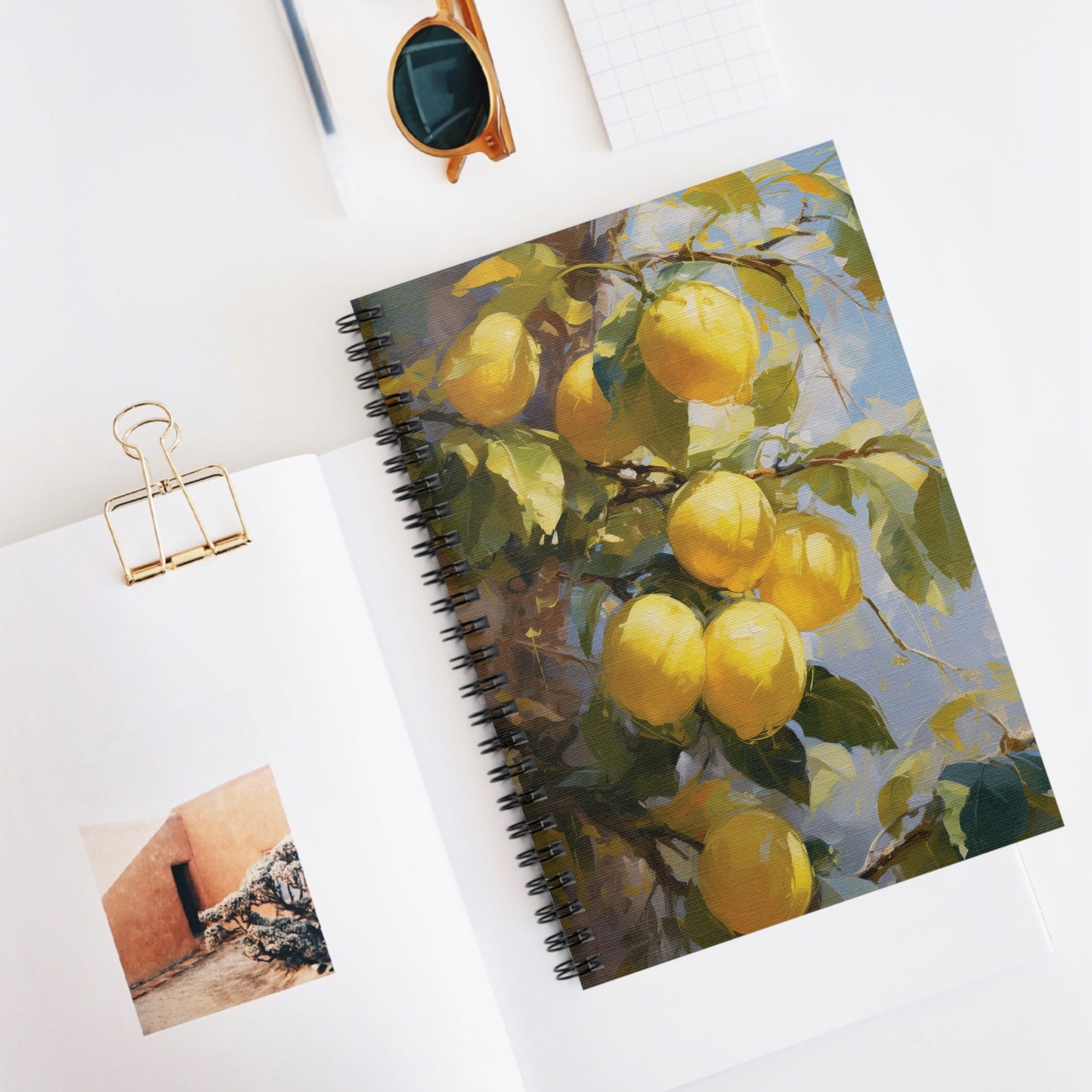 Lemon Art Print Notebook (6) - Composition Notebook, Spiral Notebook, Journal for Writing and Note-Taking