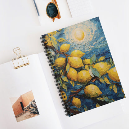 Lemon Art Print Notebook (8) - Composition Notebook, Spiral Notebook, Journal for Writing and Note-Taking