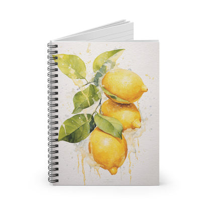 Lemon Art Print Notebook (10) - Composition Notebook, Spiral Notebook, Journal for Writing and Note-Taking