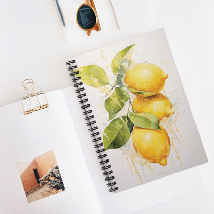Lemon Art Print Notebook (10) - Composition Notebook, Spiral Notebook, Journal for Writing and Note-Taking