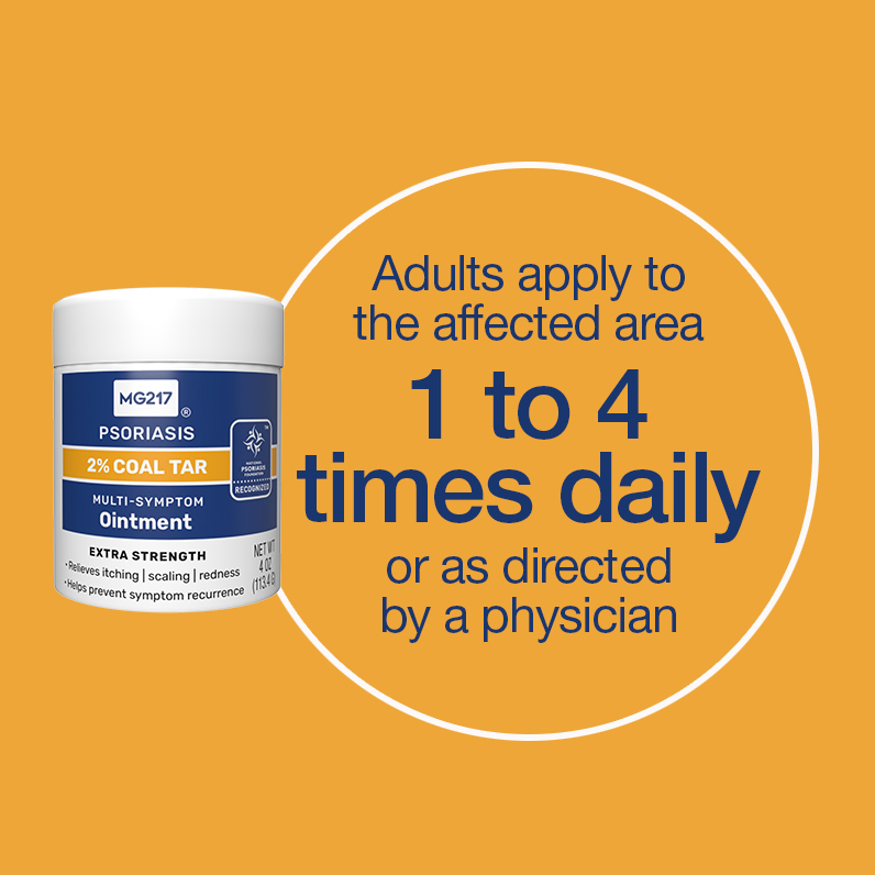 美國 MG217 乾癬修護軟膏2% Coal Tar煤焦油, 維生素A/D/E 無激素